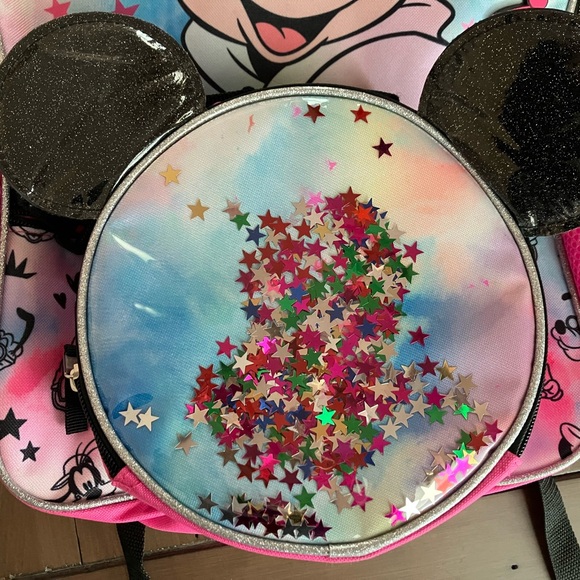 Disney Minnie Mouse Girls Backpack, Lunch Box, Water Bottle & 9 Month Top - Picture 3 of 16